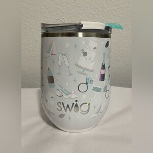 Swig Life White Bridal Insulated Stainless Steel Stemless Cup 12oz. NWT